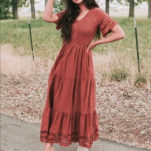 Shall We Dance Dress Rusty Rose